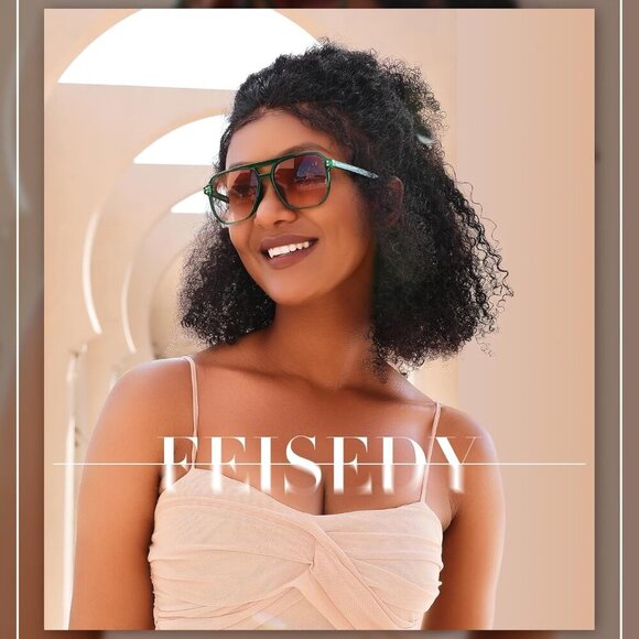 Retro Square Aviator Sunglasses Women Men 70s Vintage Trendy Plastic Frame Sun G - Picture 3 of 13